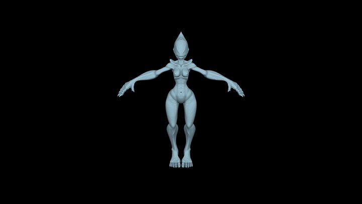 Daemon Woman Sculpt Highpoly Printable