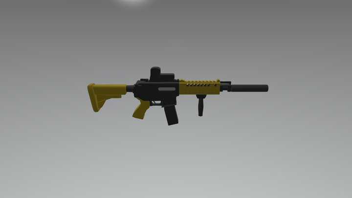 Barrett M468 REC7 Assault Rifle 3D Model