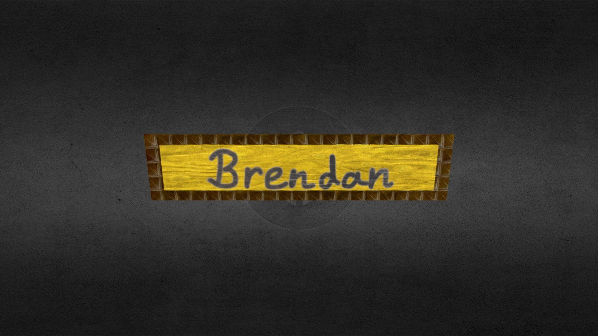 NamePlate - Download Free 3D model by BOrellanaARC [3d86c56] - Sketchfab