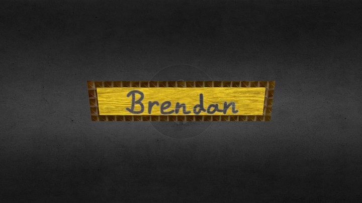 NamePlate 3D Model