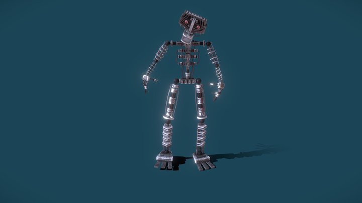 Endo-Skeleton FNaF Remake 3D Model