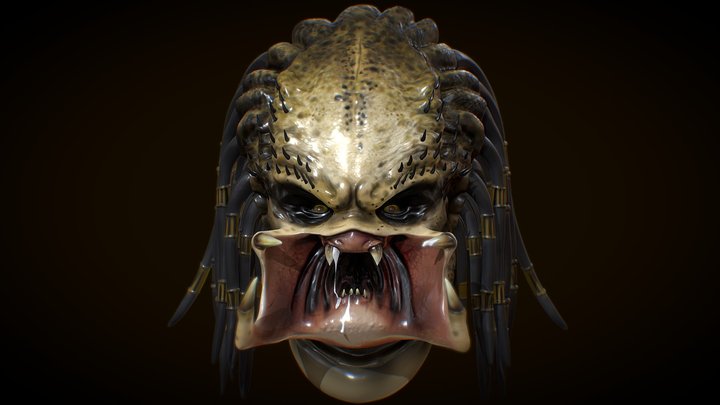 The Predator Headbust 3D Model