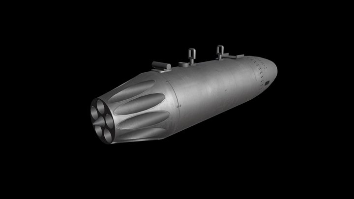 Rocket Launcher UB-16-57 3D Model