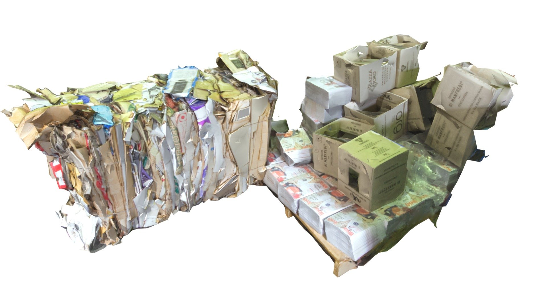 Rubbish Cardboard Box Recycle - 3D model by 3DWALKABOUT [3d8ad90 ...