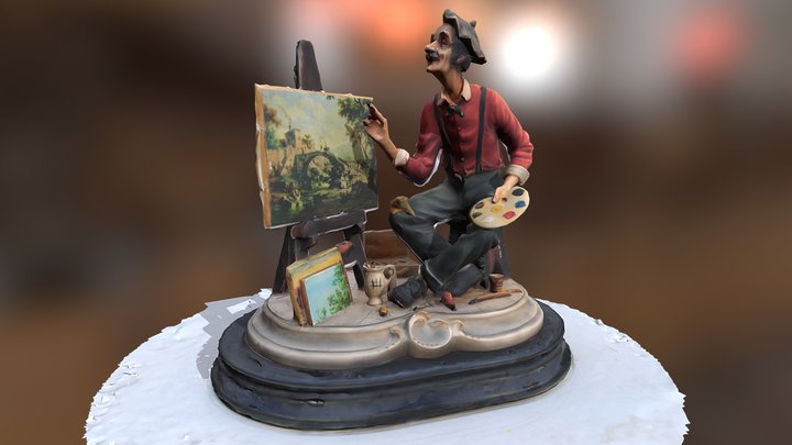 painter statue scan 3D Model