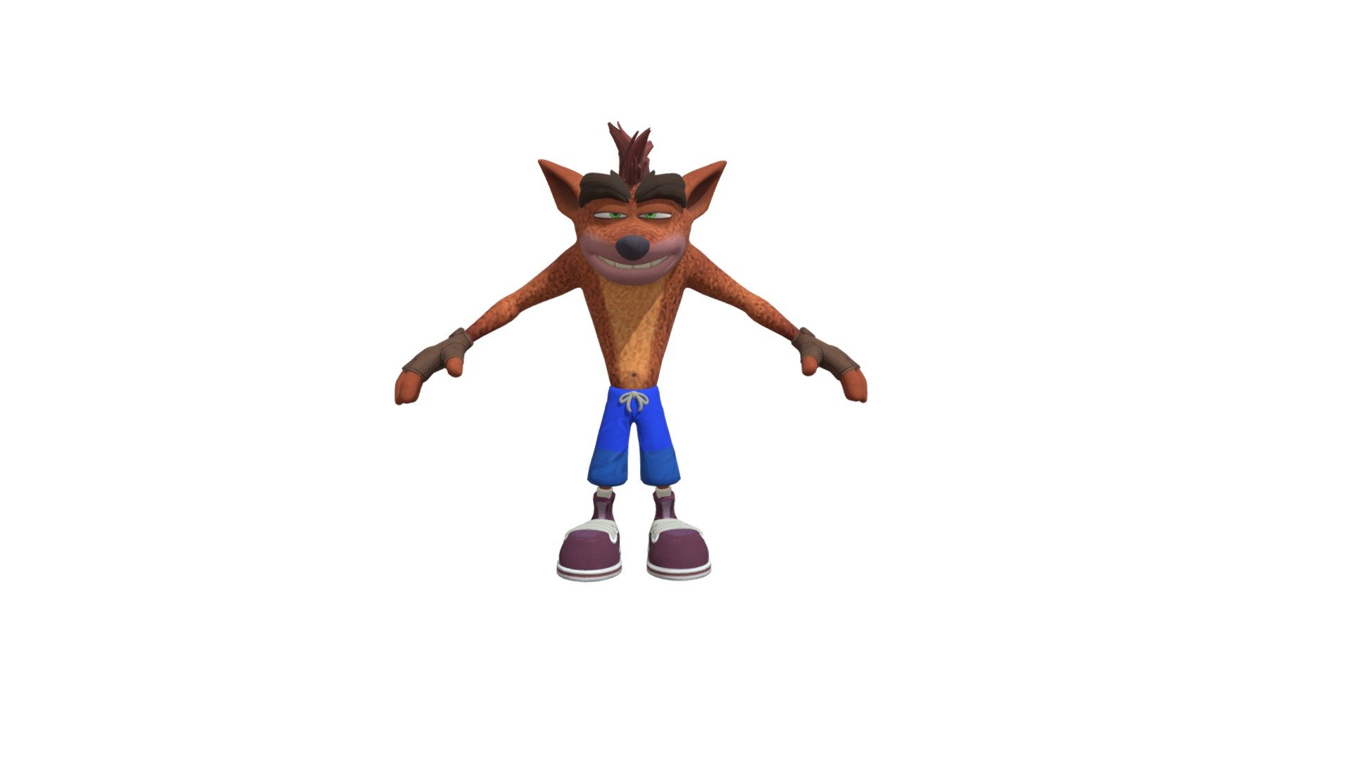 Crash Bandicoot 1996 - 3D model by yugengen (@yugengen) [6887d3b]