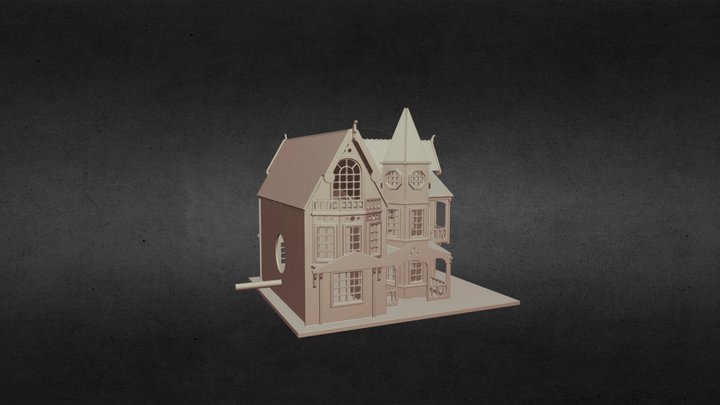 Victorian Bird house 3D Model
