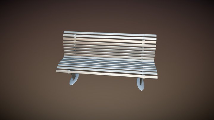 Park Bench 3D Model