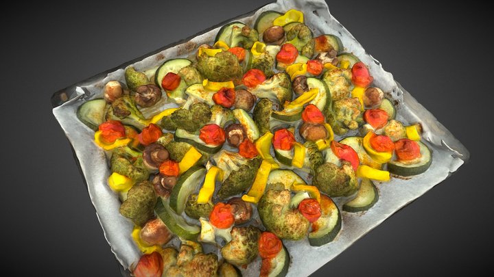 Baked Vegetables 3D Model