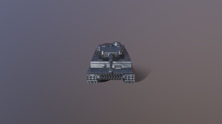 虎式坦克001 3D Model