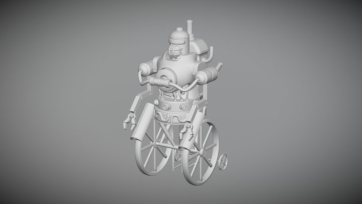 Steampunk Bot 3D Model