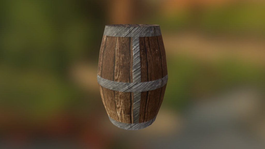 Barrel_v1.0 - 3D model by matthewgregory [3d8f9f9] - Sketchfab