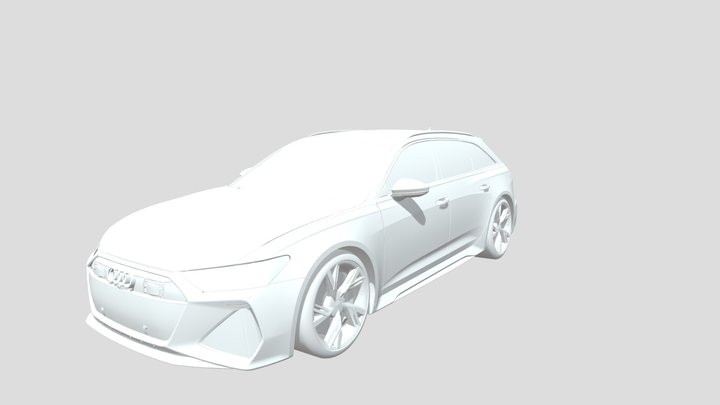 2021 Audi RS6 Avant C8 3D Model