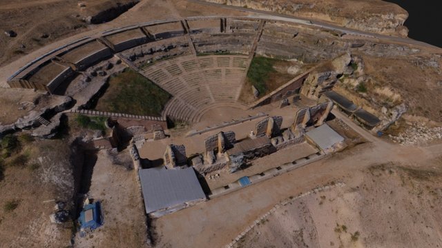 Teatro romano. Yacimiento Arqueológico Clunia 3D Model