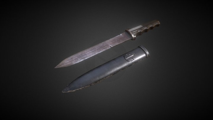 RMarina Italian navy dagger/knife 3D Model