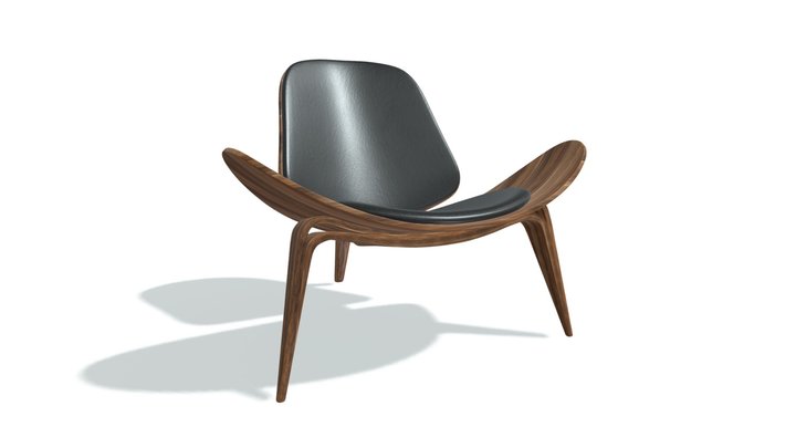 CH07 Shell Chair By Hans J Wegner 3D Model