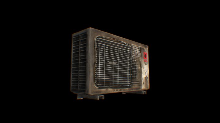 Air Conditioning 03 - rusty (Proops) 3D Model