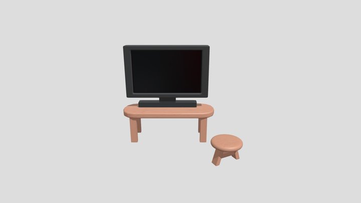 TVtable 3D Model