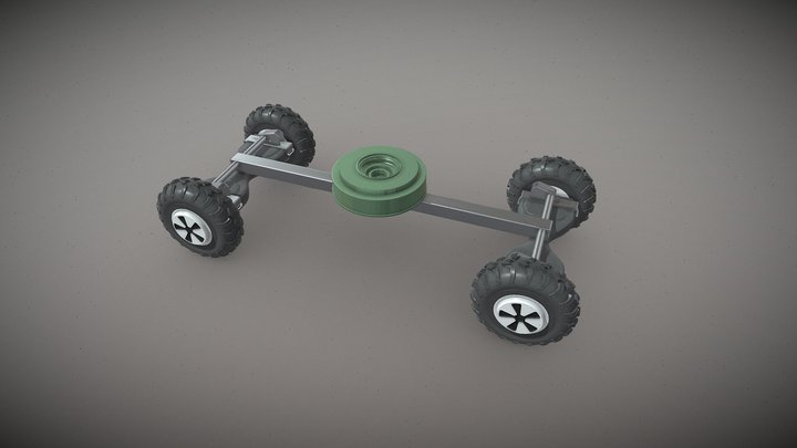 TM62/Hoverboard-kart kamikaze UGV 2 3D Model