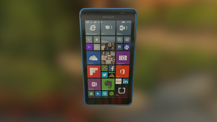 Lumia 640 FULL 3D Model