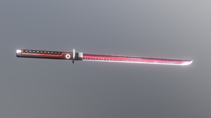 Katana - Blood shadow sword 3D Model