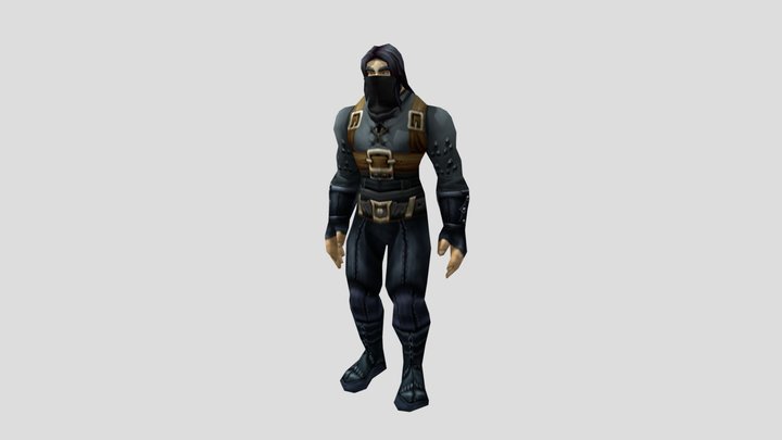 Savory Deviate Delight - Ninja Costume 3D Model