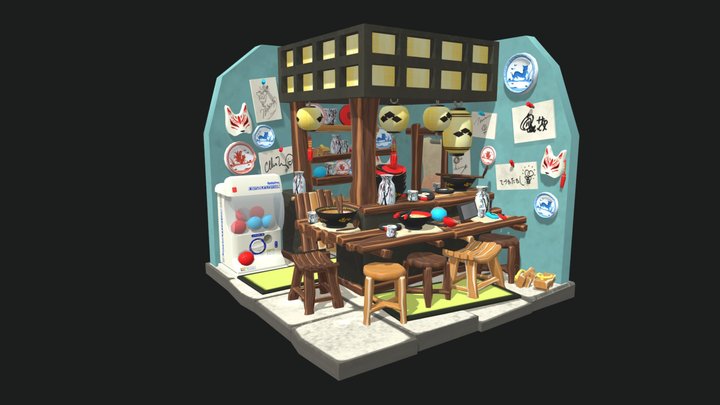 Ramen Shop 3D Model
