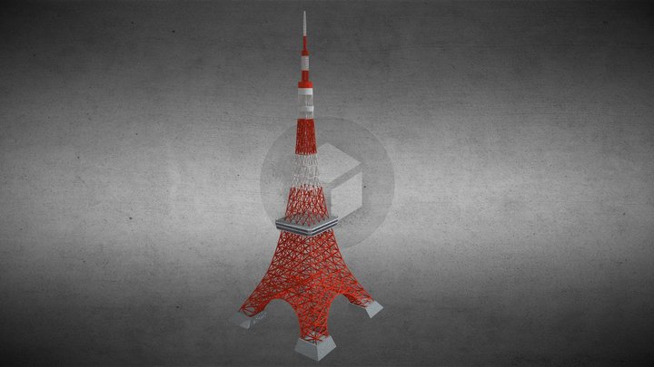 Tokyo Tower 3D Model