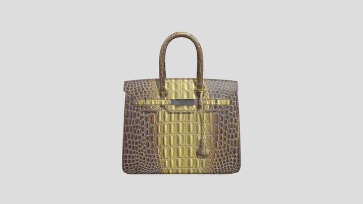 Hermes Crocodile Bags Handbags 3D Model 3D Model