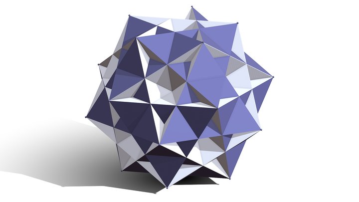 great ditrigonal icosidodecahedron 3D Model