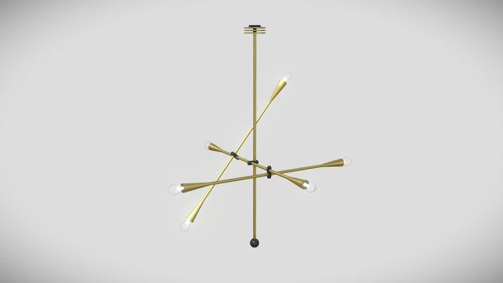 Chandelier 3D model Nopa type 1 by Autoban 3D Model