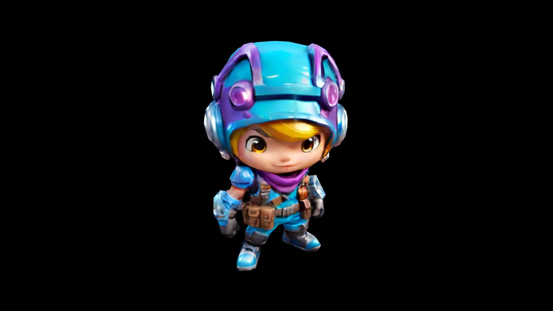 "Rainbow Doll Playful Toy Illustration" Cartoon - Download Free 3D