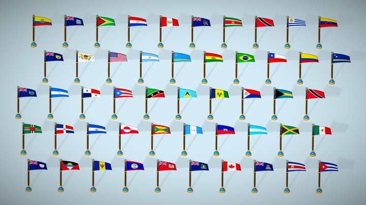 Flags 3D models - Sketchfab