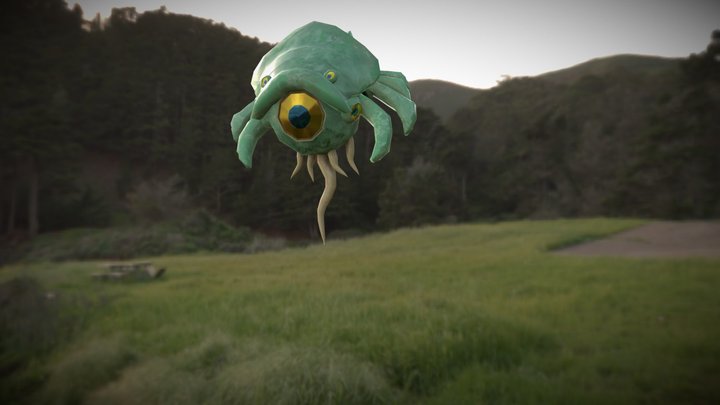 Beholder Animado Definitivo 3D Model