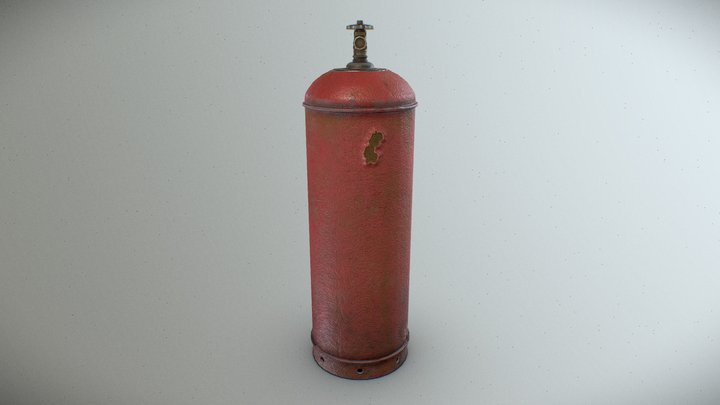 Gas cylinder 3D Model