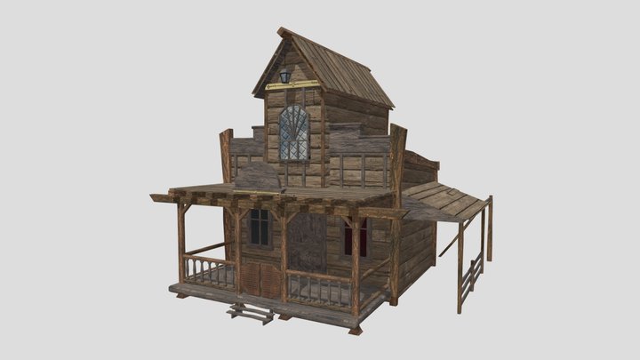 Maison avec Atlas 3D Model