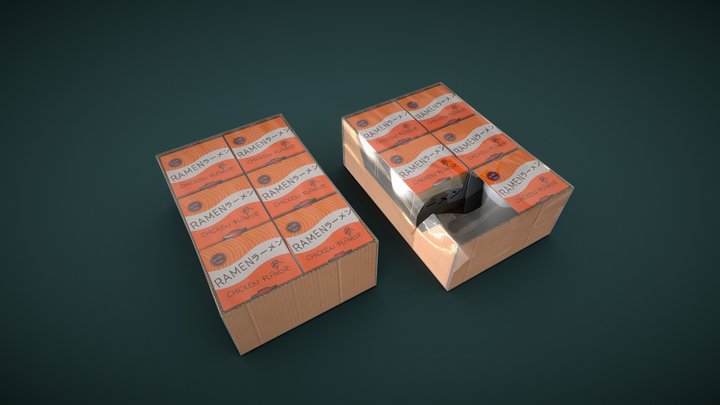 Box Of Instant Noodles (FREE) – Free 3D Model STL