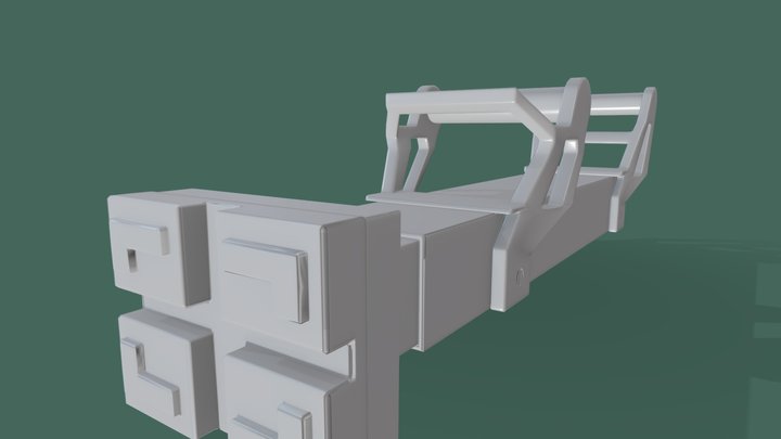 Battering Ram Game Mesh 3D Model