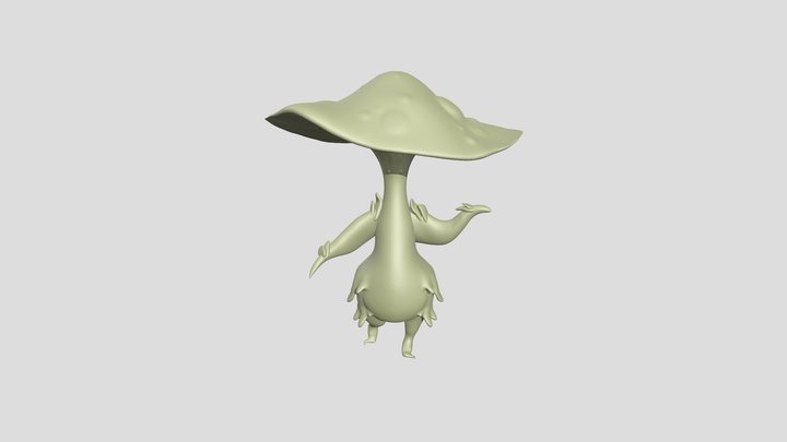 Mushroom Character 3D Model