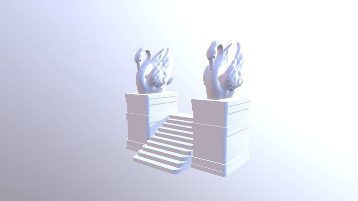 Swan Stairs 3D Model