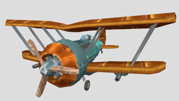 WW I Plane 3D Model
