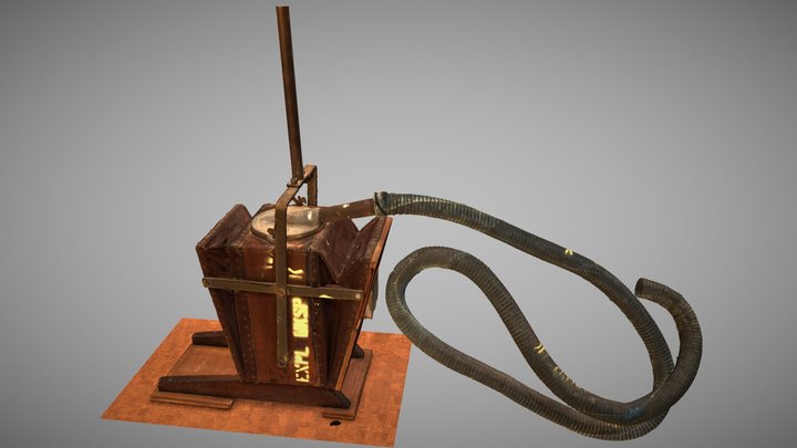 Hand Operated Vacuum Cleane - duplicated version 3D Model