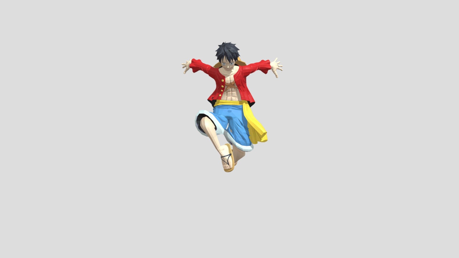 One Piece Luffy Adventure Map - 2000-2020 - 3D model by kane_sk06