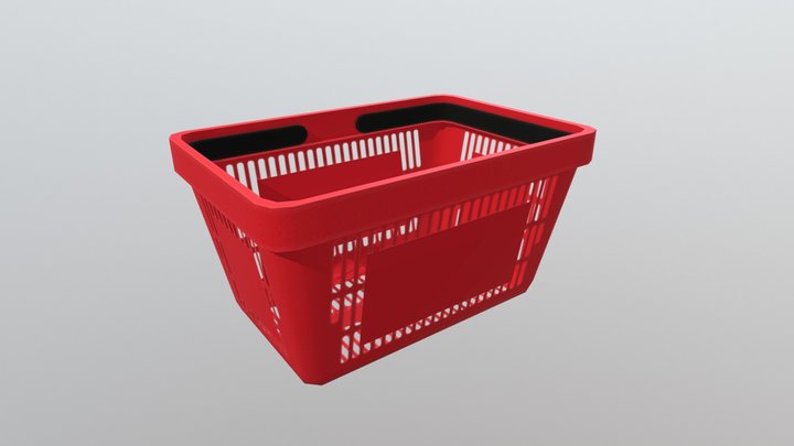 Shopping Basket 3D Model