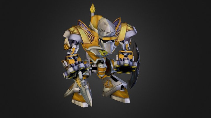 Golden Castle Gear 3D Model