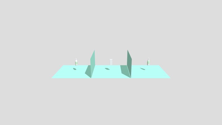 2 Kemasan Dengan Sekat Dan Label 3D Model