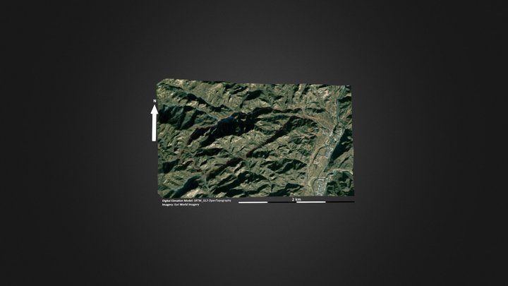 百泉山 – Modello 3D gratuito STL