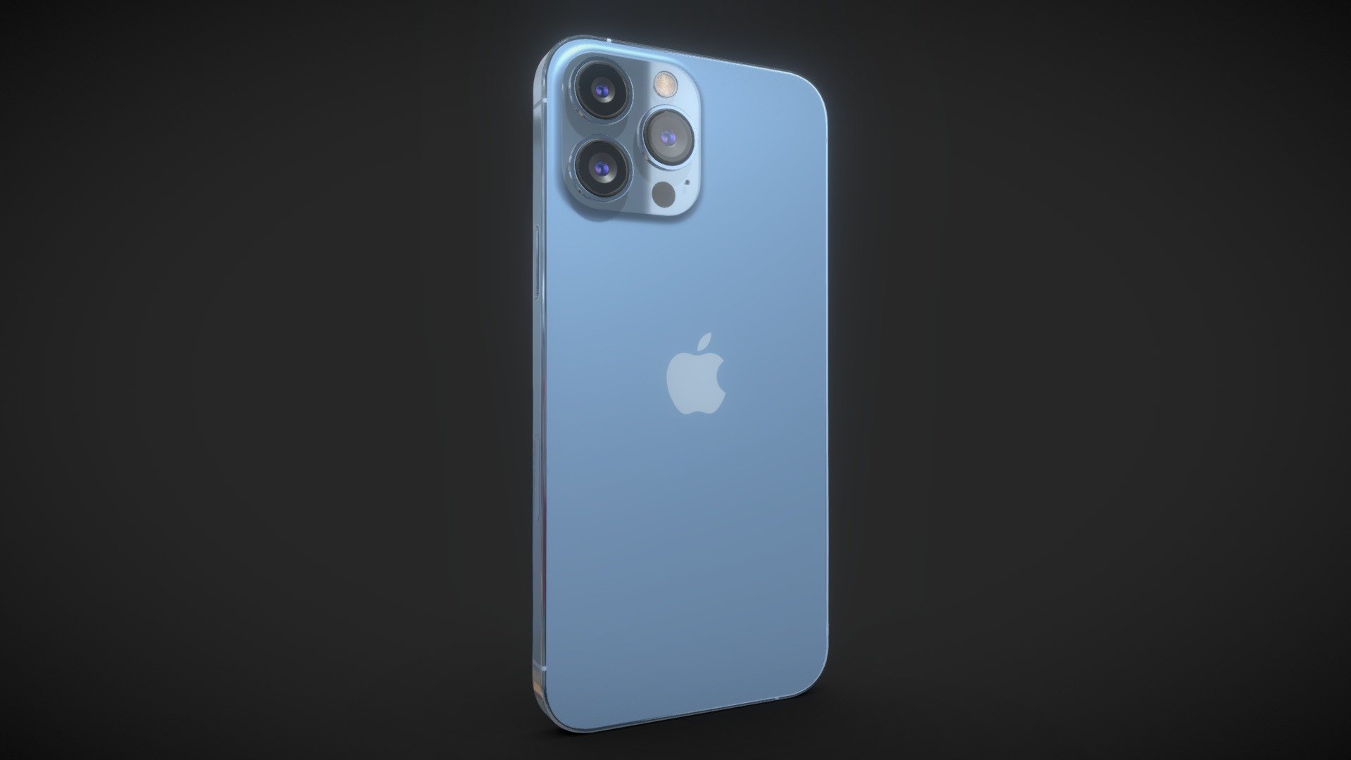 Apple iPhone 13 pro MAX Sierra Blue - Buy Royalty Free 3D model by ...