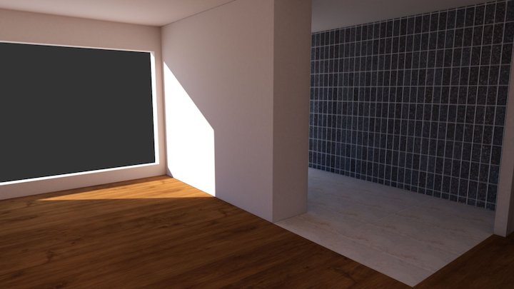 WIP - Baked Apartment 3D Model