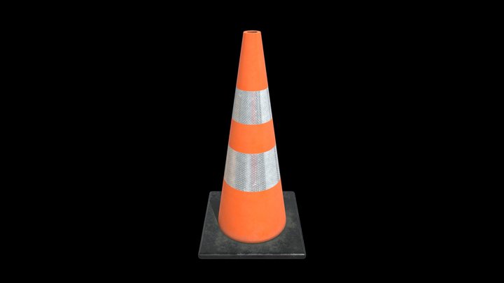 Traffic Cone 3D Model